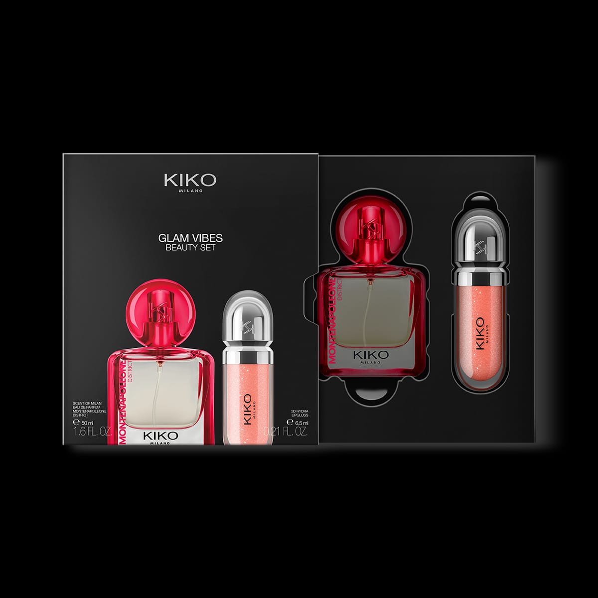 Make-up skincare kit: moisturising lip gloss and eau de parfum