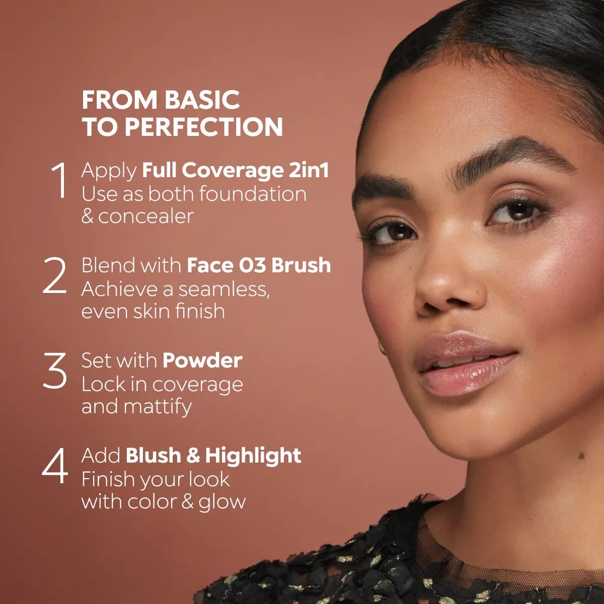 Liquid Foundations - Full Coverage 2-In-1 Foundation & Concealer - N110 ...